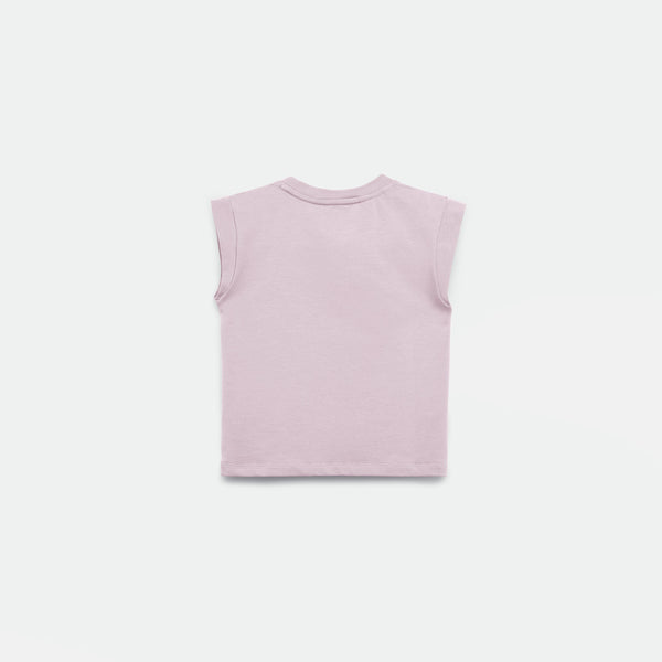 a back view for t-shirt lavender blue