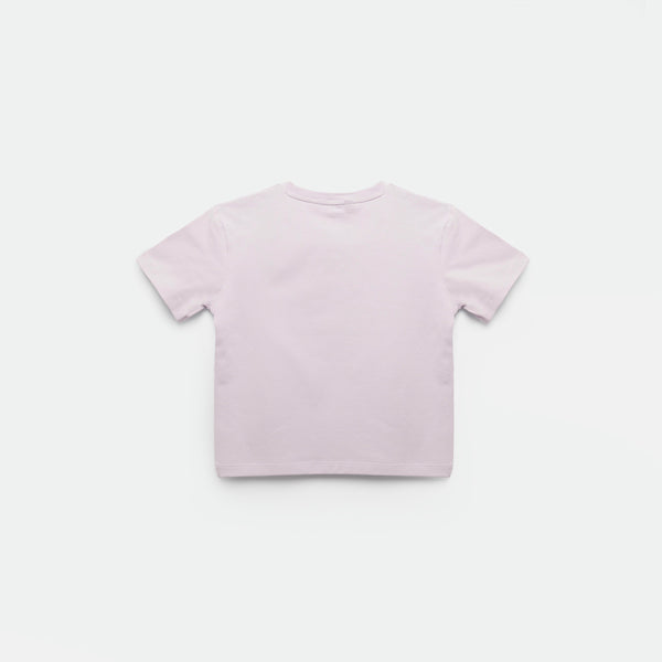 a back view for t-shirt lavender blue 