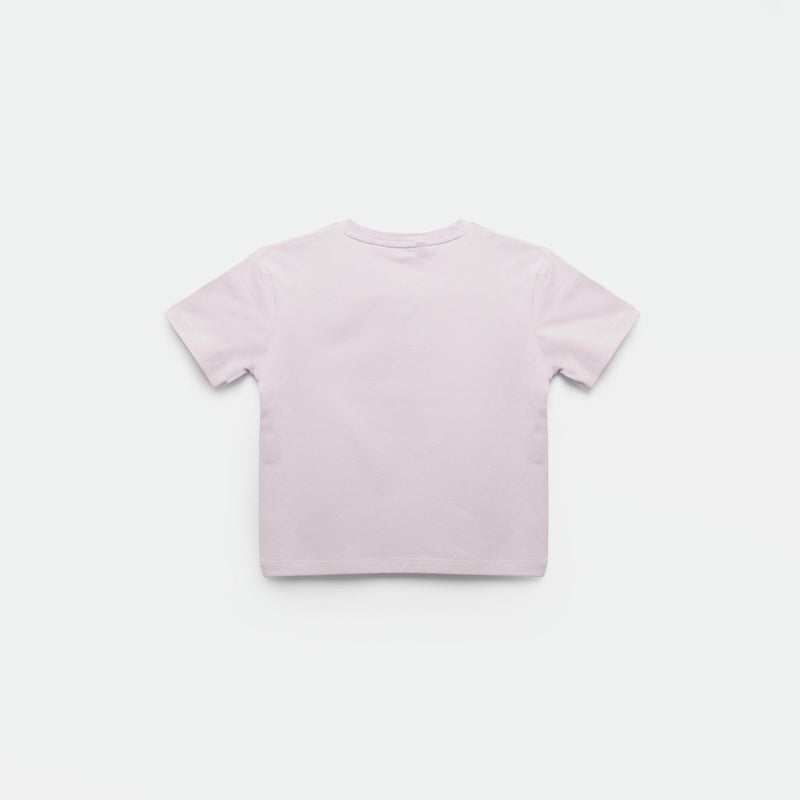 a back view for t-shirt lavender blue 