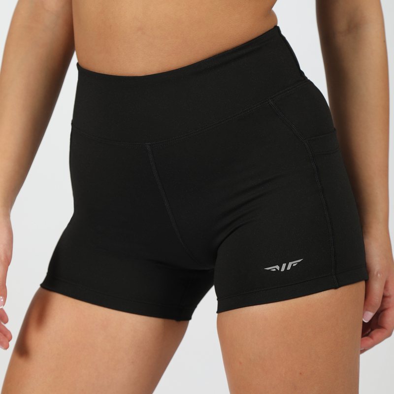 WOMEN-GO-BEYOND-TIGHT-SHORT (BLACK)