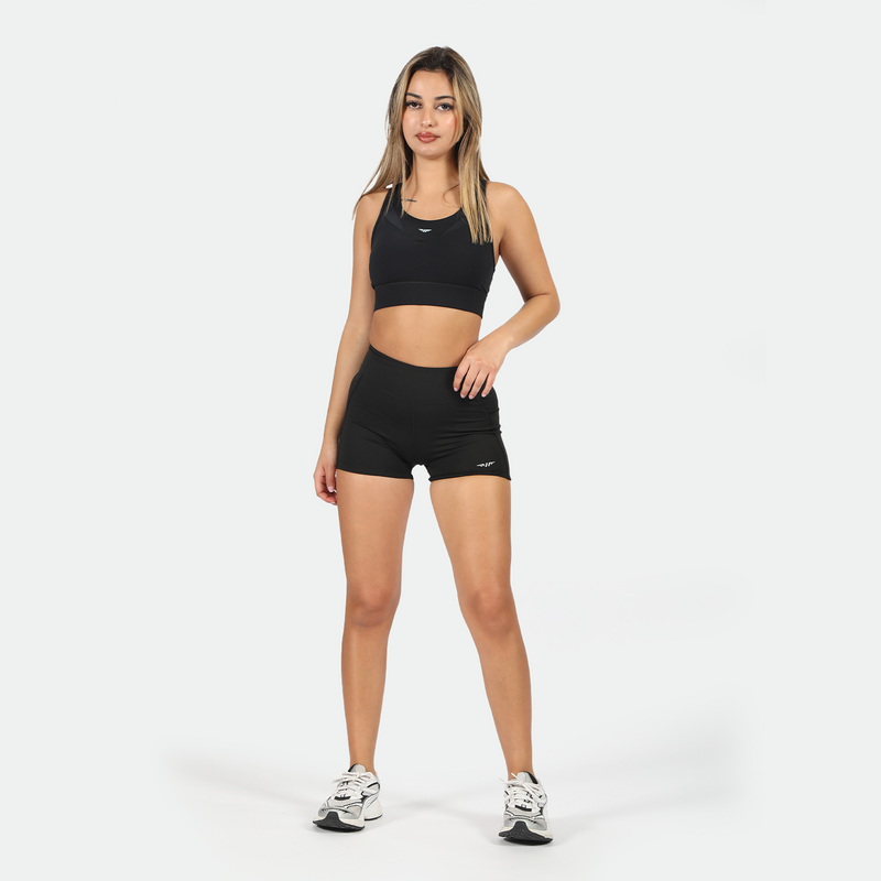 WOMEN-GO-BEYOND-TIGHT-SHORT (BLACK)