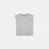 a t-shirt light grey with logo 