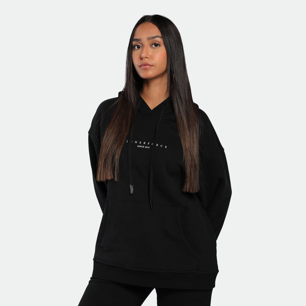 WOMEN-ESSENTIAL-COLD SEASON-HOODIE (BLACK)