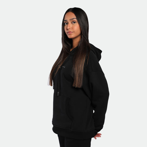 WOMEN-ESSENTIAL-COLD SEASON-HOODIE (BLACK)