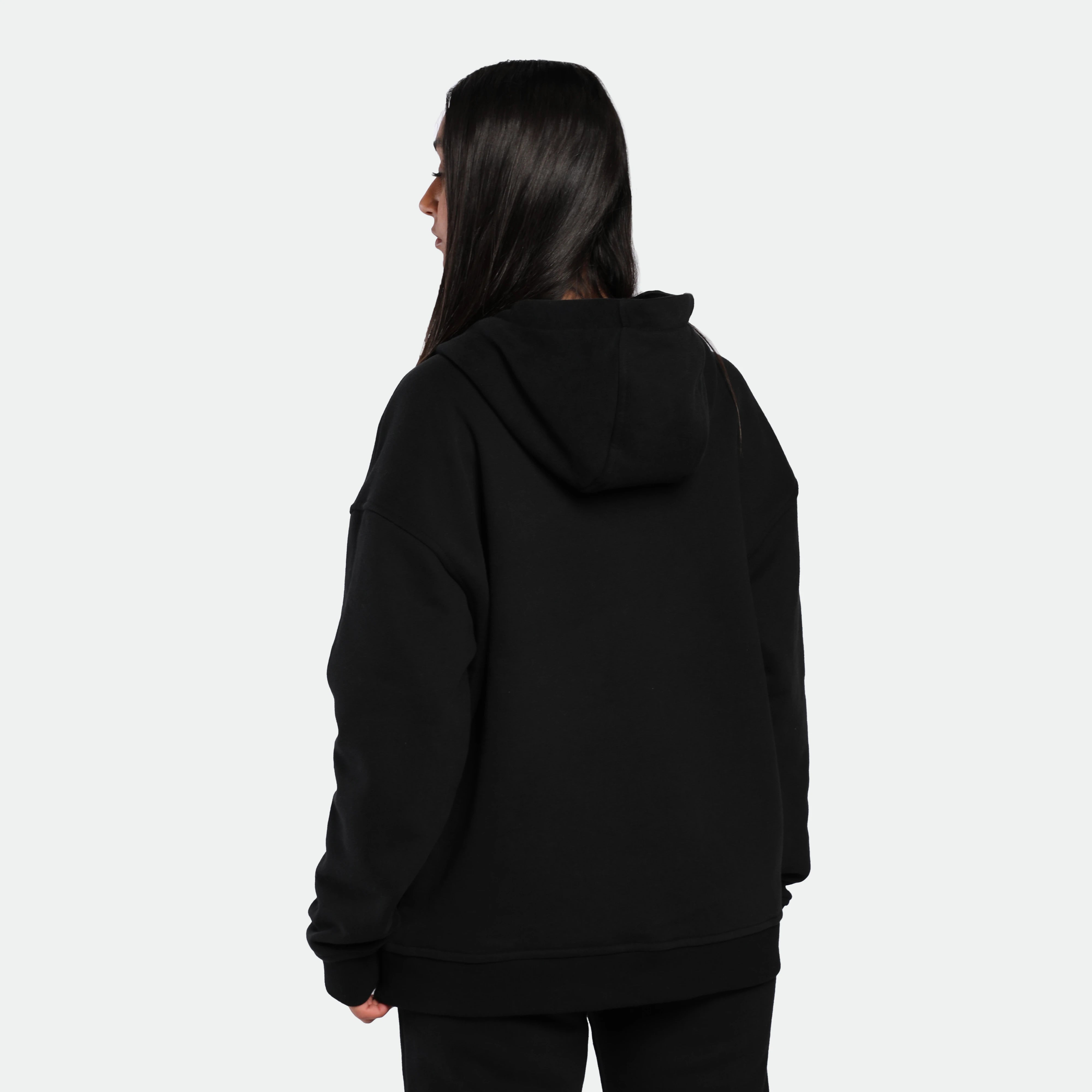 WOMEN-ESSENTIAL-COLD SEASON-HOODIE (BLACK)