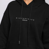 WOMEN-ESSENTIAL-COLD SEASON-HOODIE (BLACK)