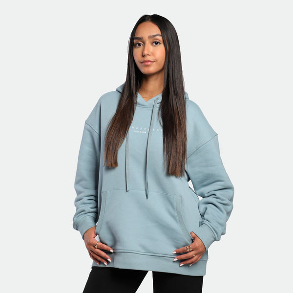WOMEN-ESSENTIAL-COLD SEASON-HOODIE (NIAGARA BLUE)
