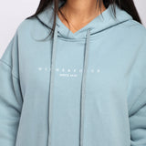 WOMEN-ESSENTIAL-COLD SEASON-HOODIE (NIAGARA BLUE)