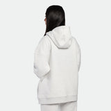 WOMEN-ESSENTIAL-COLD SEASON-HOODIE (MARL LIGHT-ECRU)