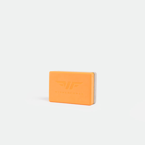 EVA-YOGA-BLOCK (NECTARINE-ALLOY GREY)