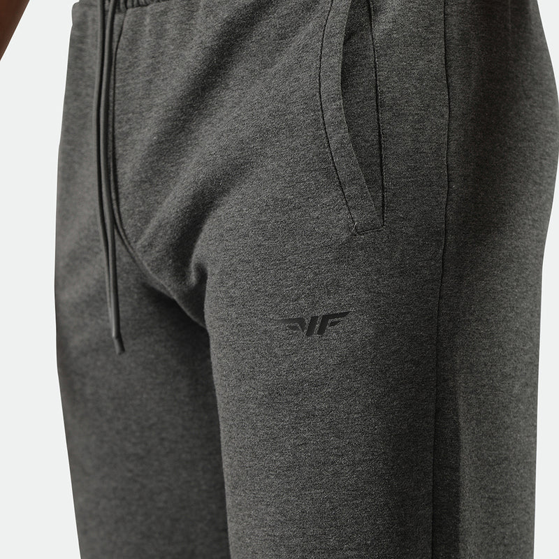 close up view  for pocket of ants marl light grey with logo 