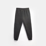 a back view for jogger pants  with background light grey