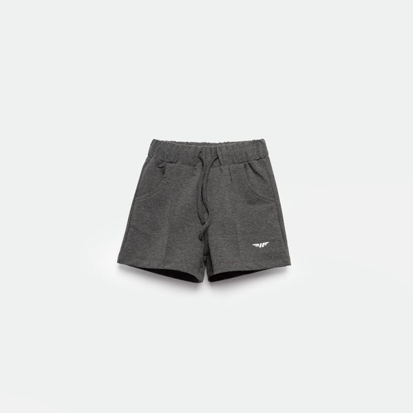 a short marl dark grey with logo 