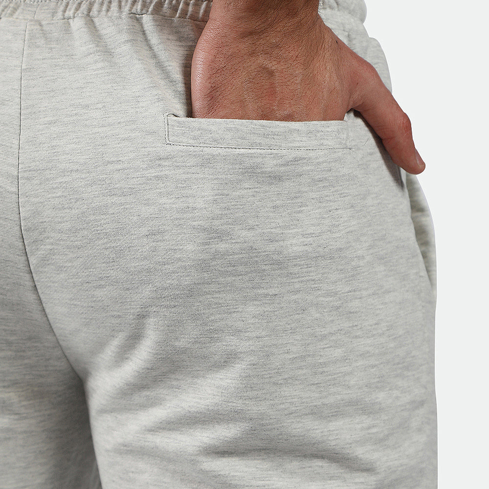 close up view for back view of  pocket  pants  marl light grey 