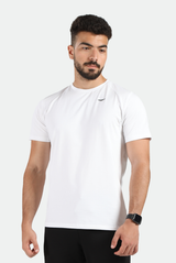 MEN-ESSENTIAL-REGULAR FIT -T-SHIRT (WHITE)