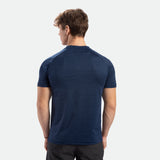 MEN-GO BEYOND HALF-CAMO-T-SHIRT (NAVY-BLUE)