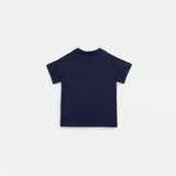 a back view for t-shirt navy blue 
