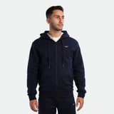 MEN-ESSENTIAL-ZIP UP-HOODIE (DARK NAVY)