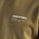 close up view for t-shirt olive drop with logo 