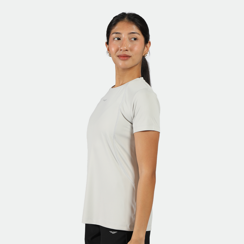 WOMEN-GO BEYOND-PERFORMANCE-T-SHIRT (NIMBUS-CLOUD)