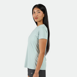 WOMEN-GO BEYOND-PERFORMANCE-T-SHIRT (PASTEL-BLUE)