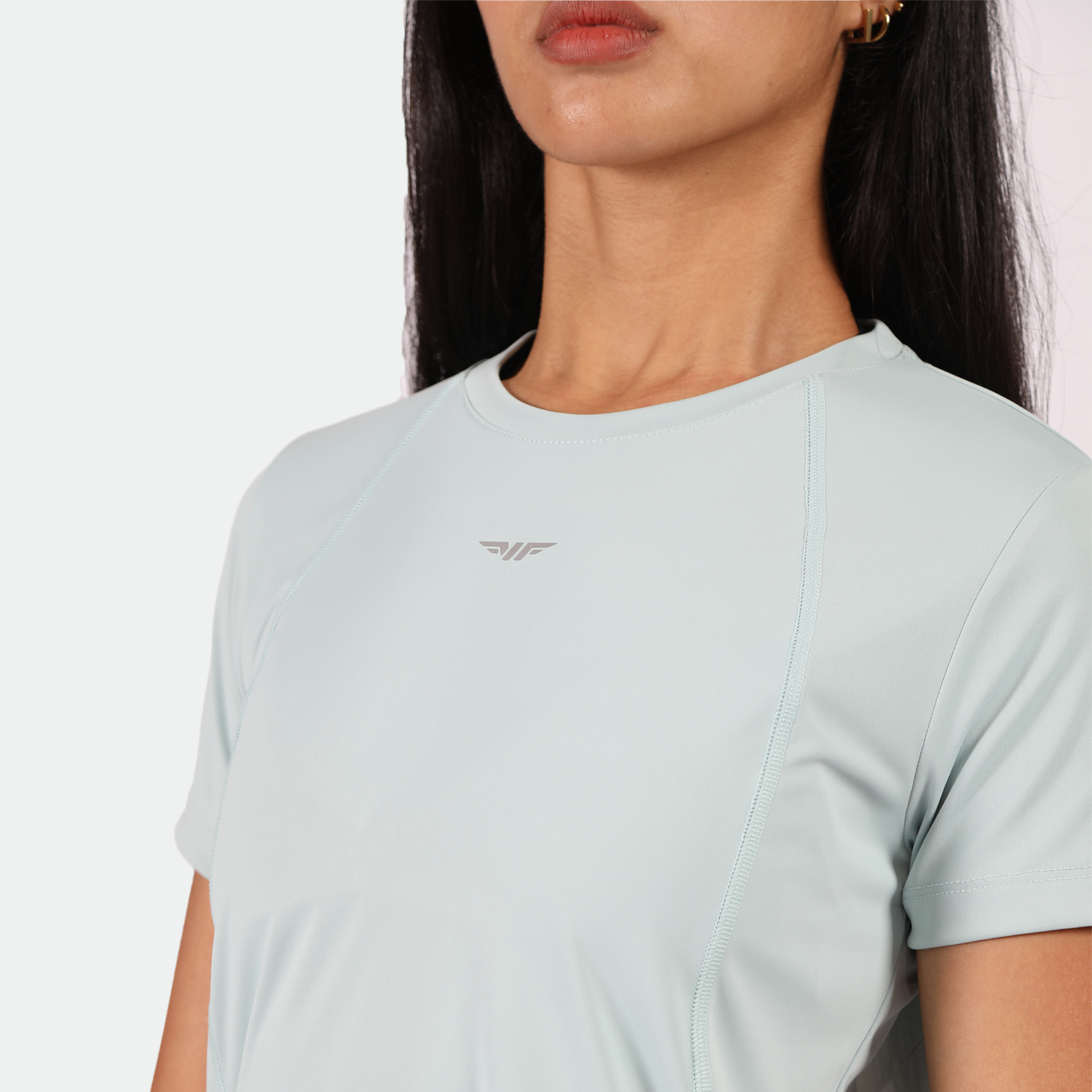 WOMEN-GO BEYOND-PERFORMANCE-T-SHIRT (PASTEL-BLUE)