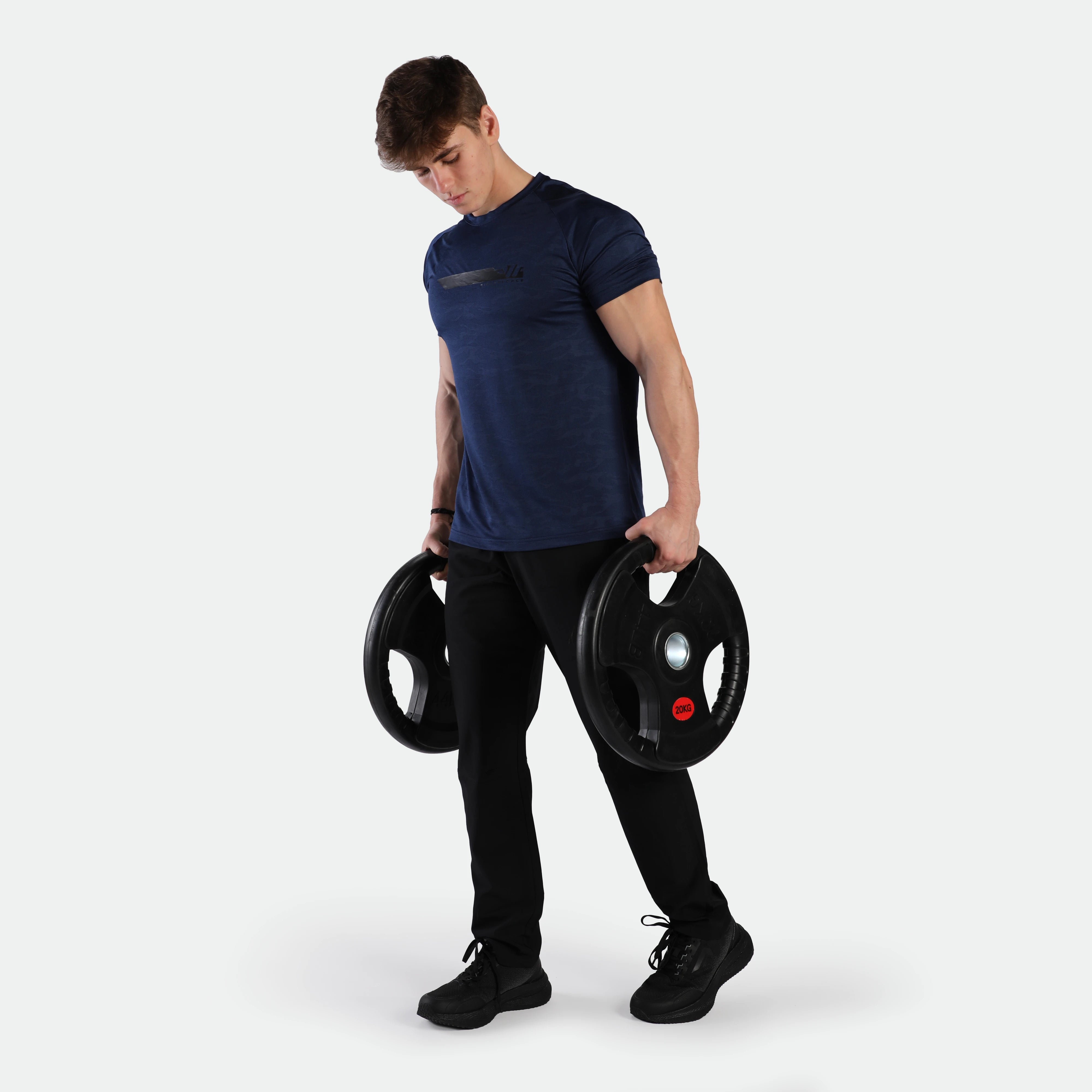 MEN-GO BEYOND-CAMO-T-SHIRT (NAVY-BLUE)