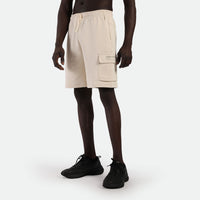 MEN-GO BEYOND-PIN-CARGO-SHORT (LIGHT-BEIGE)