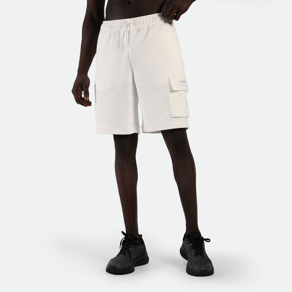 MEN-GO BEYOND-PIN-CARGO-SHORT (OFF-WHITE)