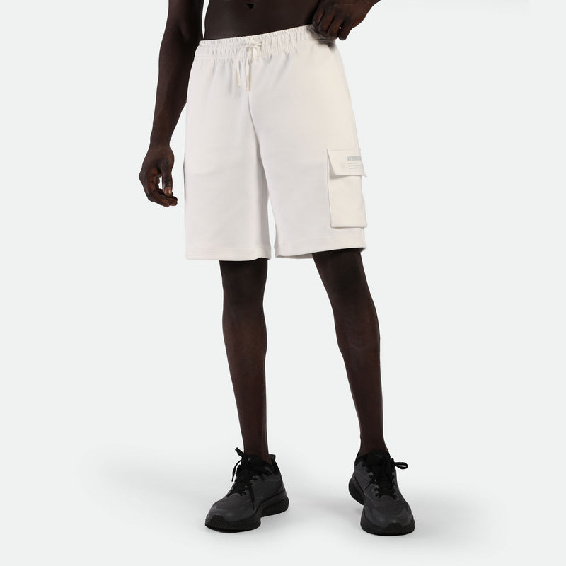 MEN-GO BEYOND-PIN-CARGO-SHORT (OFF-WHITE)