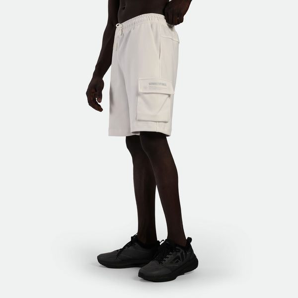 MEN-GO BEYOND-PIN-CARGO-SHORT (OFF-WHITE)