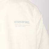 close up view for t-shirt white with logo 