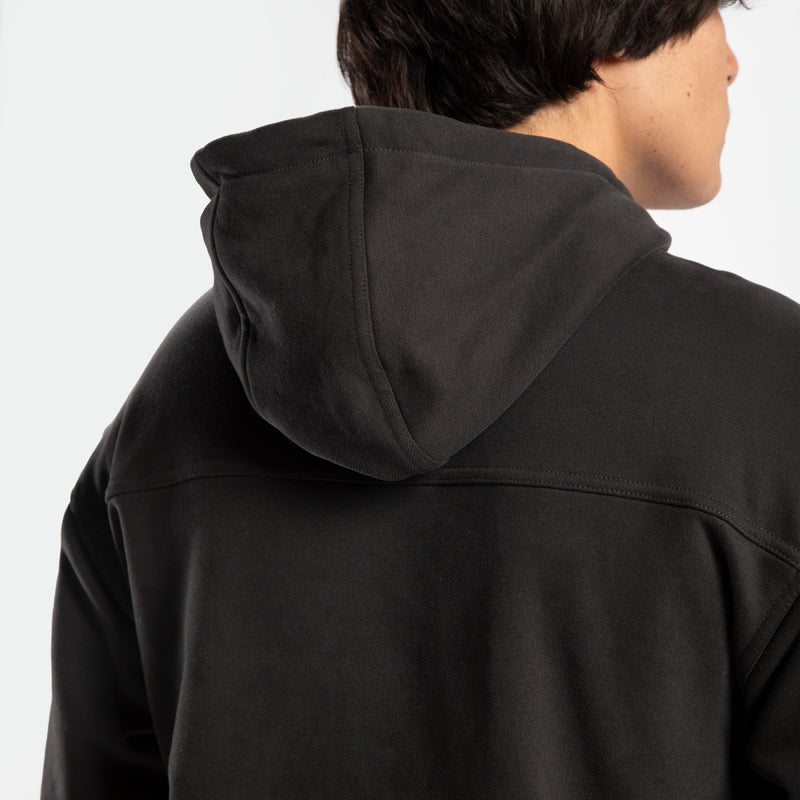 a back view for hoodie pirate black 