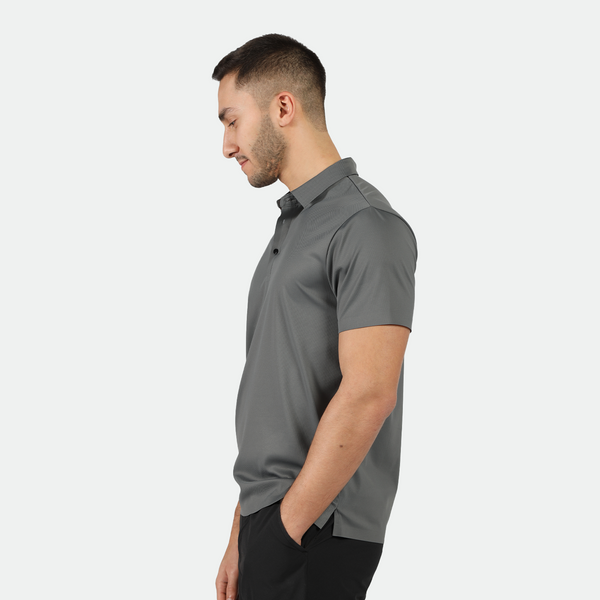 MEN-GO BEYOND-POLO-T-SHIRT (SILHOUETTE GREY)