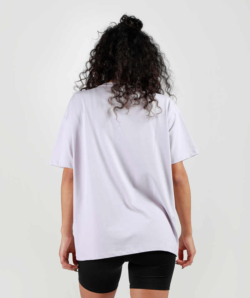 WOMEN FORCE OVERSIZE T-SHIRT (LAVENDER-BLUE)