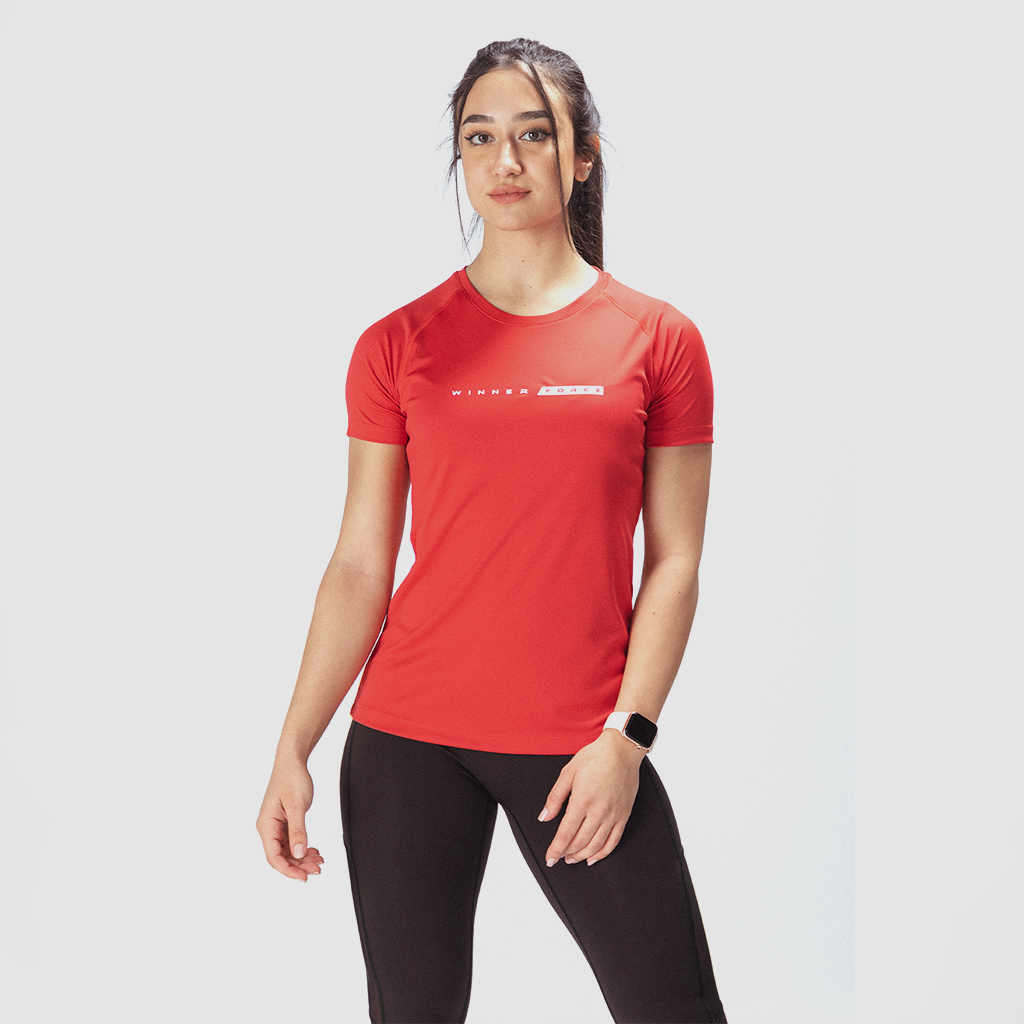 WOMEN FORCE T-SHIRT.8(RED)