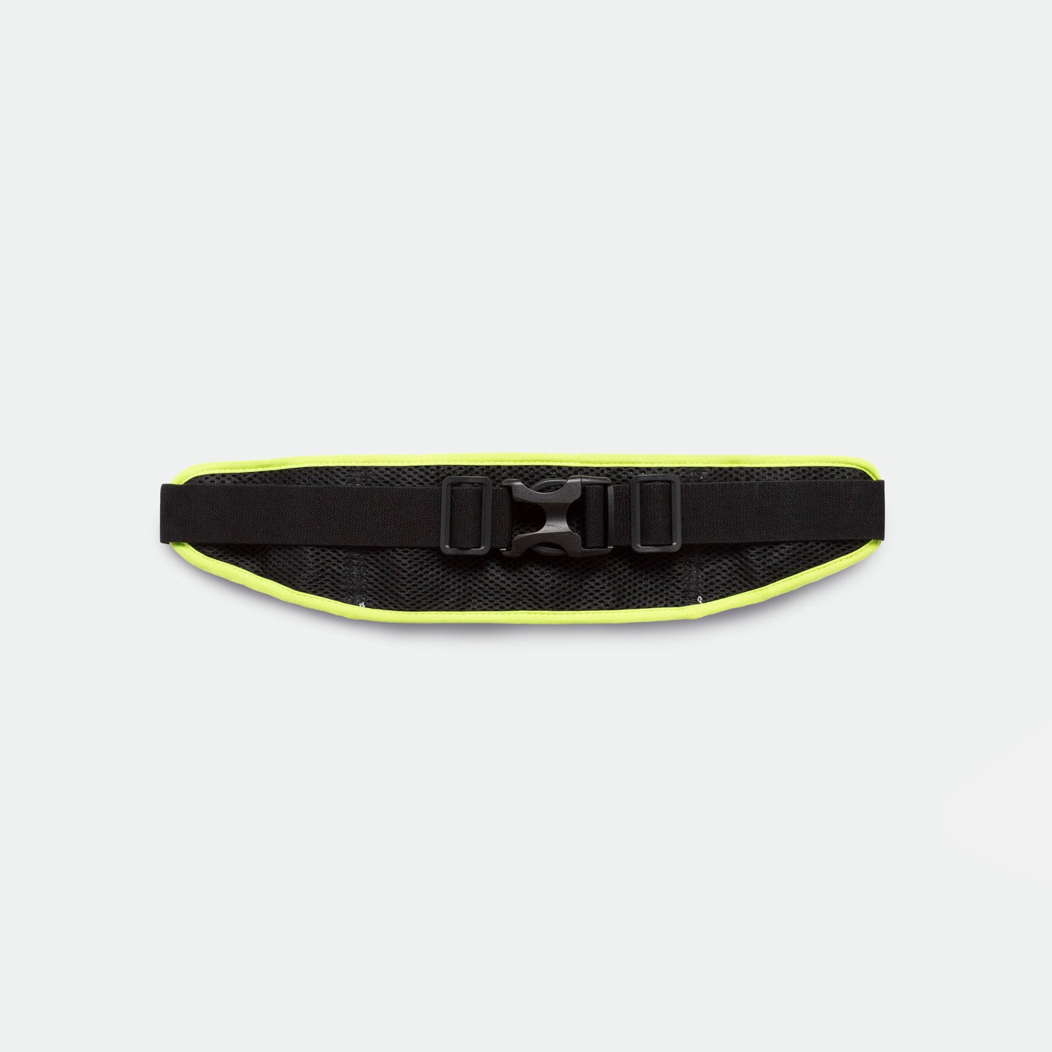A SAFETY-YELLOW utility belt with an adjustable buckle and two side straps, displayed on a plain white background.
