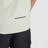 close up view for tank sage green and short black 