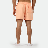 a back view for short SALMON-PINK with socks white 