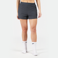 WOMEN-GO BEYOND RIBBED SHORTS (SEA-BLUE)