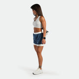 WOMEN-SUMMER-ESCAPE-INNER-POCKET-SHORT (ENSIGN BLUE-WHITE)