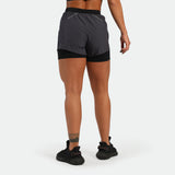 WOMEN-SUMMER-ESCAPE-INNER-POCKET-SHORT (GREY-BLACK)
