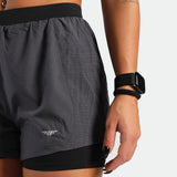 WOMEN-SUMMER-ESCAPE-INNER-POCKET-SHORT (GREY-BLACK)