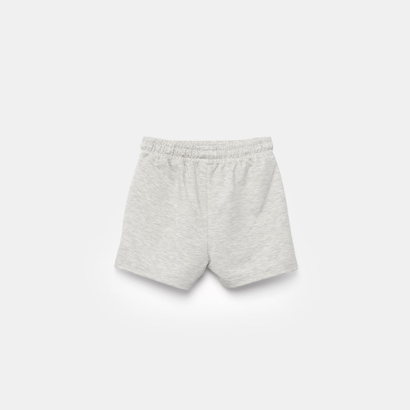 a back view for short marl light grey 