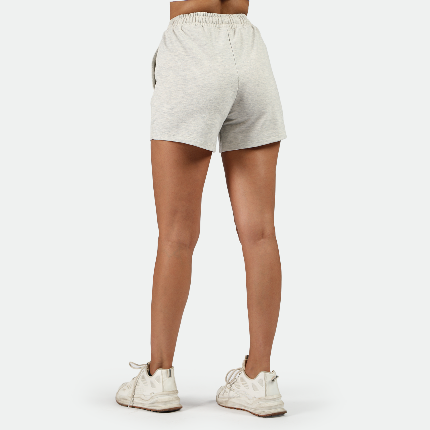 WOMEN-GO-BEYOND-SHORT (MARL-LIGHT-GREY)