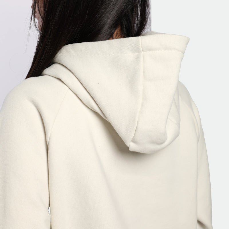 WOMEN-ESSENTIAL-COZY UP-HOODIE (LIGHT-BEIGE)