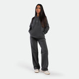WOMEN-ESSENTIAL-COZY UP-HOODIE (IRON GREY)
