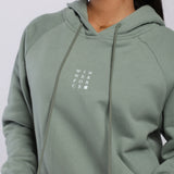WOMEN-ESSENTIAL-COZY UP-HOODIE (CHINOIS-GREEN)
