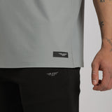 MEN-GO BEYOND-POLO-T-SHIRT (QUARRY-GREY)