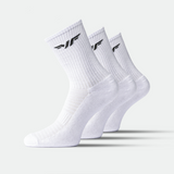 socks white with logo black 